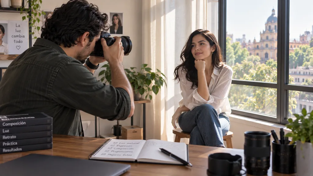 Práctica de retrato para pasar de aficionado a fotógrafo con mayor consistencia.